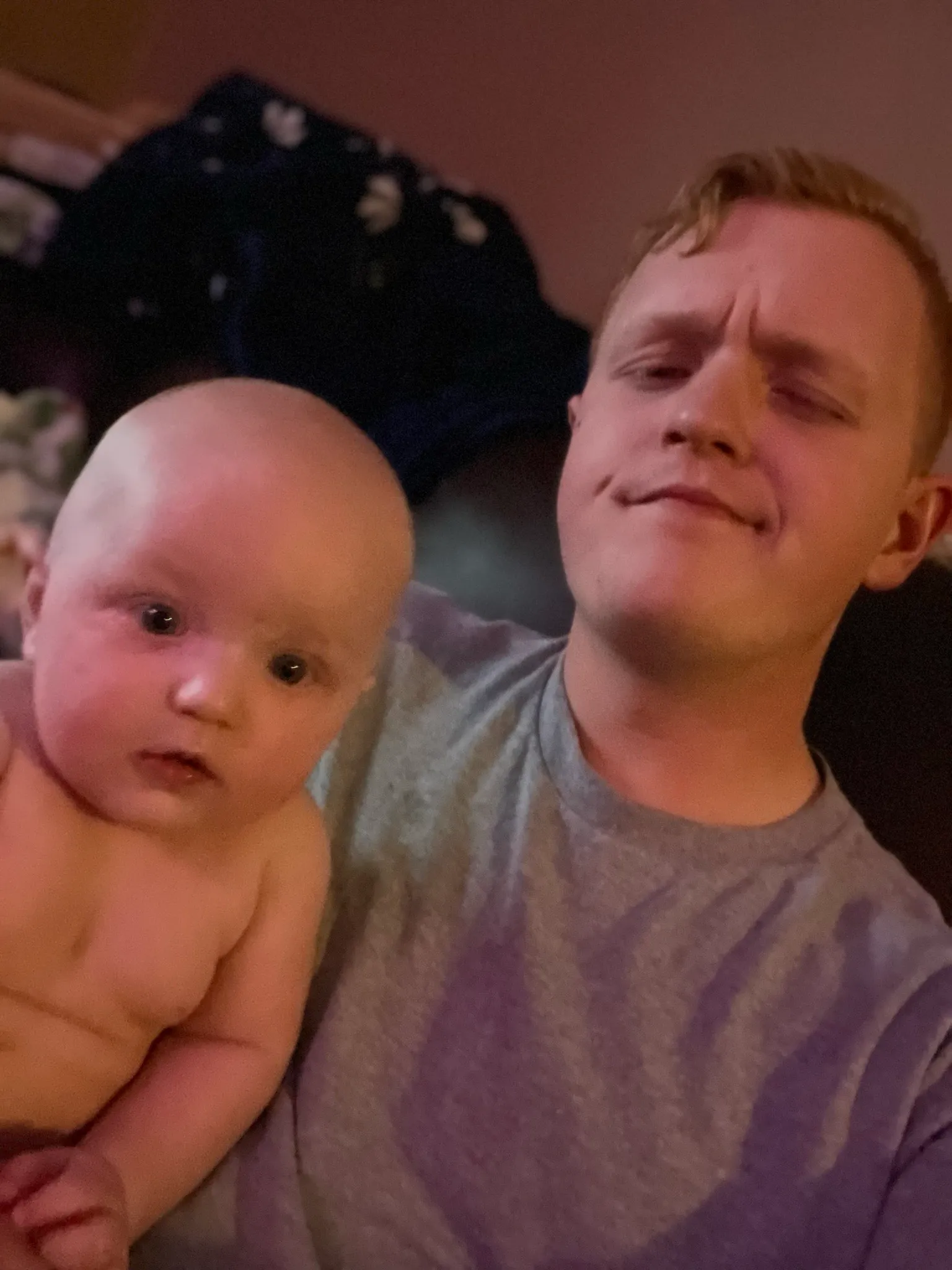 A silly selife with my son.